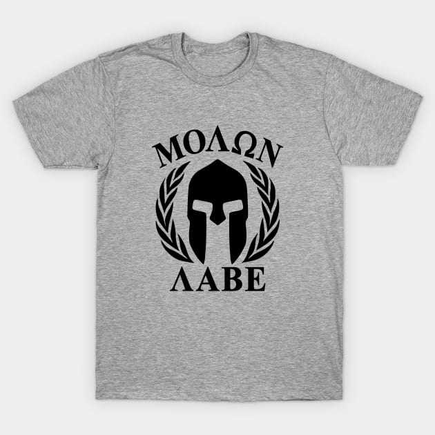 Mod.23 Molon Labe Greek Spartan T-Shirt by parashop